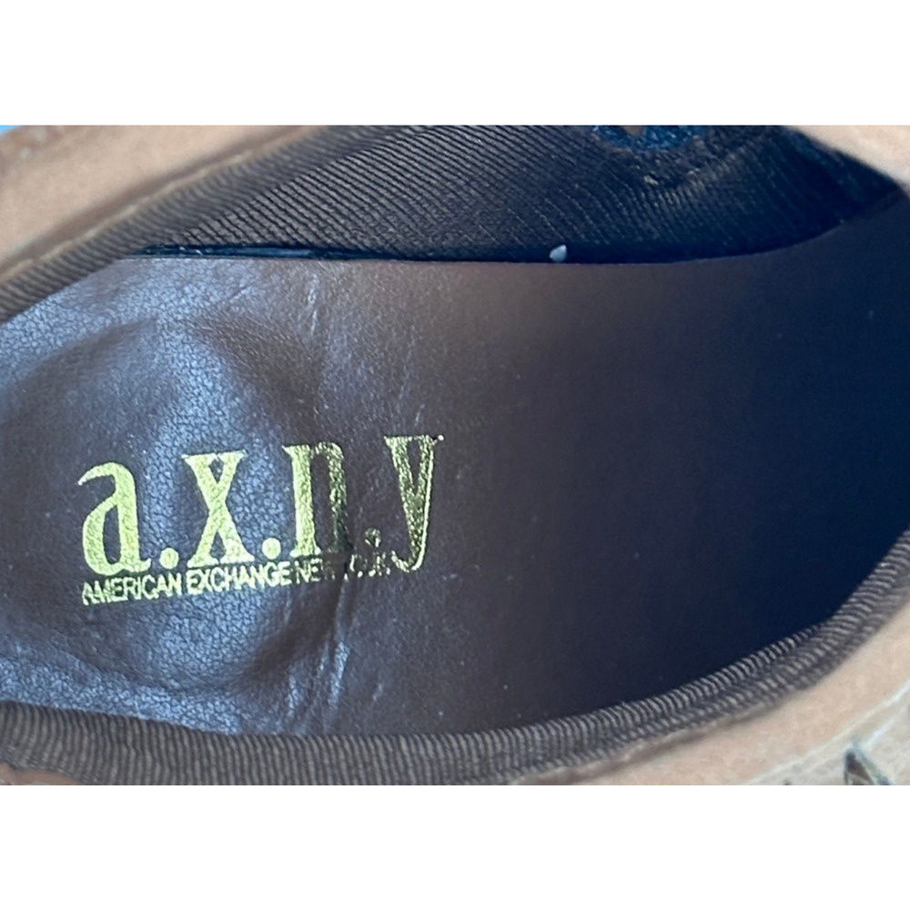 A.X.N.Y. American Exchange Brown Suede Fringe Ankle Boots - Picture 4 of 11